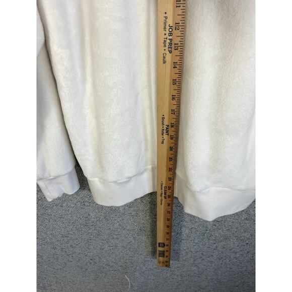 Gaiam Fuzzy Sweater Women’s L Crisp White Cozycore Athleisure Minimalist - Picture 9 of 10